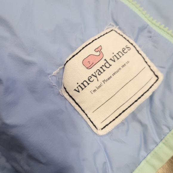 Vineyard Vines light blue periwinkle lightweight packable down puffer jacket - Picture 5 of 10